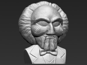 billy the puppet from saw bust 3d printing ready stl obj 3D-printmodel