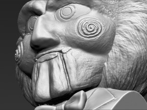billy the puppet from saw bust 3d printing ready stl obj 3D-printmodel