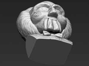 billy the puppet from saw bust 3d printing ready stl obj 3D-printmodel