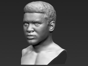 muhammad ali bust 3d printing ready stl obj 3D Print Model