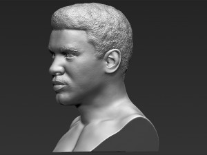 muhammad ali bust 3d printing ready stl obj 3D Print Model