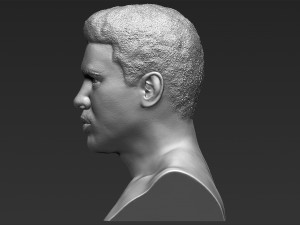 muhammad ali bust 3d printing ready stl obj 3D Print Model