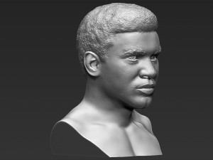 muhammad ali bust 3d printing ready stl obj 3D Print Model