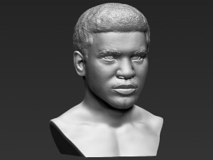muhammad ali bust 3d printing ready stl obj 3D Print Model