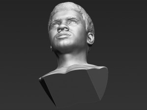 muhammad ali bust 3d printing ready stl obj 3D Print Model