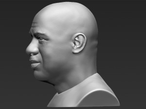 magic johnson bust 3d printing ready stl obj Modèles 3D en vedette