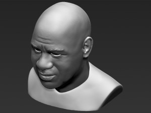 magic johnson bust 3d printing ready stl obj Modèles 3D en vedette
