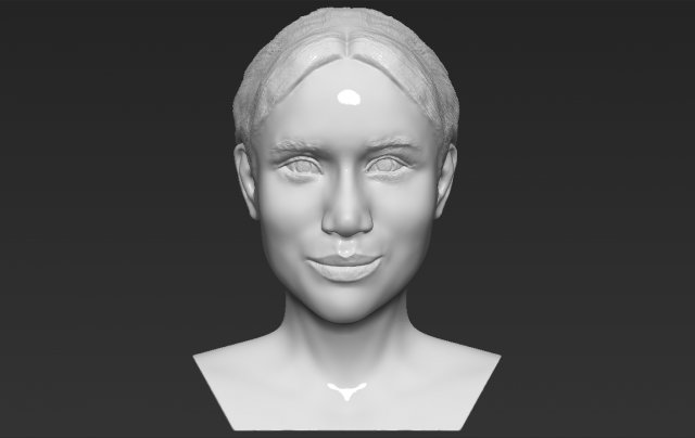 meghan markle bust 3d printing ready stl obj 3D Print Model .c4d .max .obj .3ds .fbx .stl .blend 