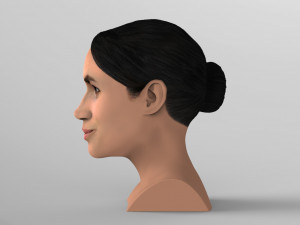meghan markle bust ready for full color 3d printing Modelo de Impressão 3D