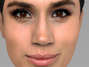 meghan markle bust ready for full color 3d printing Modelo de Impressão 3D