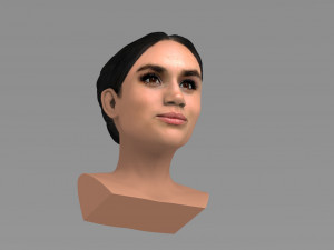 meghan markle bust ready for full color 3d printing Modelo de Impressão 3D