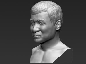 jackie chan bust 3d printing ready stl obj 3D Print Model