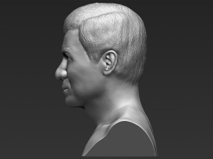 jackie chan bust 3d printing ready stl obj 3D Print Model