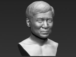 jackie chan bust 3d printing ready stl obj 3D Print Model