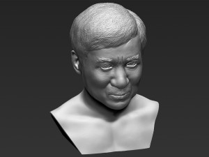 jackie chan bust 3d printing ready stl obj 3D Print Model