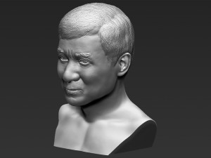 jackie chan bust 3d printing ready stl obj 3D Print Model