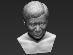 jackie chan bust 3d printing ready stl obj 3D Print Model