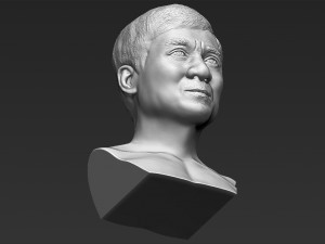 jackie chan bust 3d printing ready stl obj 3D Print Model