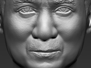 jackie chan bust 3d printing ready stl obj 3D Print Model