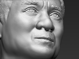 jackie chan bust 3d printing ready stl obj 3D Print Model