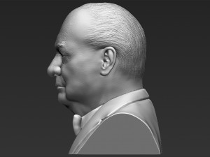 winston churchill bust 3d printing ready stl obj Modèles 3D en vedette
