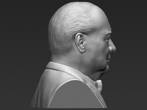 winston churchill bust 3d printing ready stl obj Modèles 3D en vedette