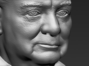 winston churchill bust 3d printing ready stl obj Modèles 3D en vedette