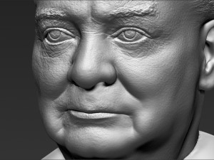 winston churchill bust 3d printing ready stl obj Modèles 3D en vedette