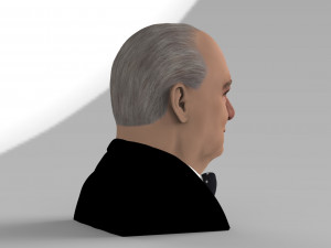 winston churchill bust ready for full color 3d printing Modèles 3D en vedette
