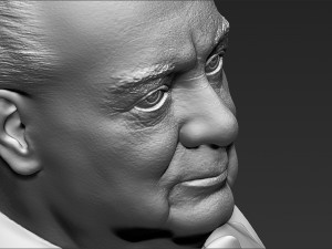 winston churchill bust ready for full color 3d printing Modèles 3D en vedette