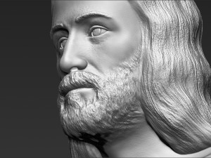 jesus reconstruction based on shroud of turin 3d printing ready 3D प्रिंट मॉडल