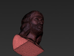 jesus reconstruction based on shroud of turin 3d printing ready 3D प्रिंट मॉडल
