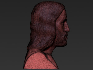 jesus reconstruction based on shroud of turin 3d printing ready 3D प्रिंट मॉडल