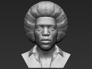 jimi hendrix bust 3d printing ready stl obj 3D Print Model