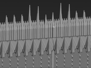 the black gate of mordor from the lord of the rings stl obj 3D-printmodel
