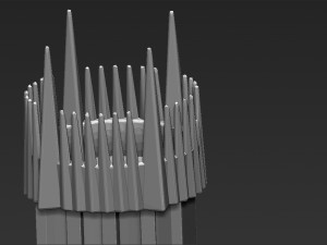 the black gate of mordor from the lord of the rings stl obj 3D-printmodel