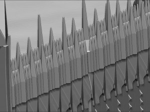 the black gate of mordor from the lord of the rings stl obj 3D-printmodel