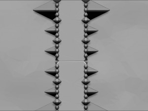 the black gate of mordor from the lord of the rings stl obj 3D-printmodel