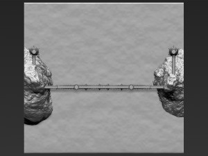 the black gate of mordor from the lord of the rings stl obj 3D-printmodel