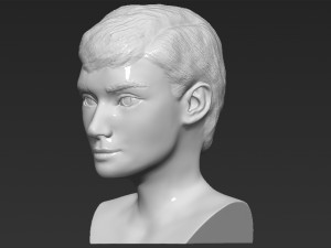 audrey hepburn bust 3d printing ready stl obj formats 3D प्रिंट मॉडल