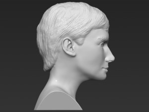 audrey hepburn bust 3d printing ready stl obj formats 3D प्रिंट मॉडल