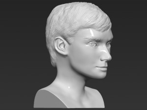 audrey hepburn bust 3d printing ready stl obj formats 3D प्रिंट मॉडल