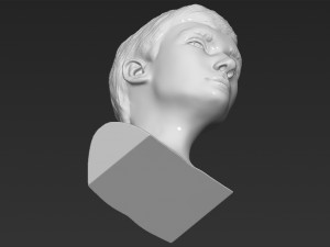audrey hepburn bust 3d printing ready stl obj formats 3D प्रिंट मॉडल