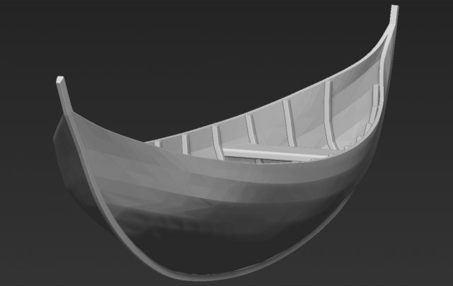 elven boat from lothlorien lord of the rings stl obj 3D-printmodel .c4d .max .obj .3ds .fbx .stl .blend 