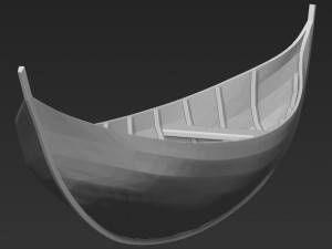 elven boat from lothlorien lord of the rings stl obj 3D Baskı Modeli