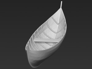 elven boat from lothlorien lord of the rings stl obj 3D-printmodel