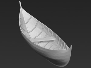 elven boat from lothlorien lord of the rings stl obj 3D-printmodel