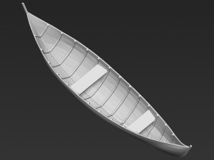 elven boat from lothlorien lord of the rings stl obj 3D-printmodel