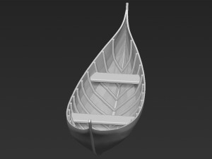 elven boat from lothlorien lord of the rings stl obj 3D-printmodel