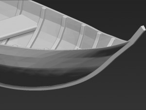 elven boat from lothlorien lord of the rings stl obj 3D-printmodel